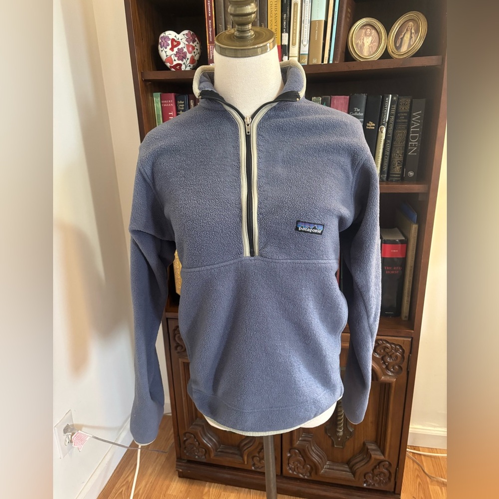 VTG Patagonia Synchilla Blue Marsipual Women’s Half Zip SZ Small